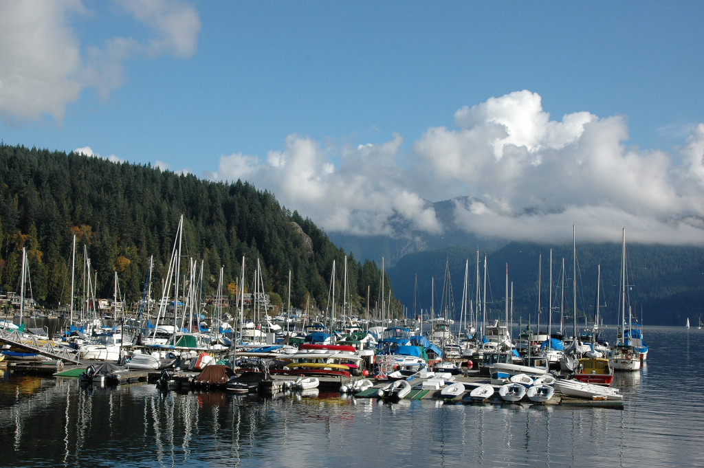 Kayaking at Deep Cove in British Columbia travellivelearn.com