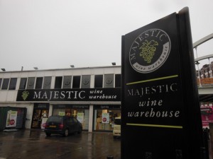 Who wouldn't want to visit anywhere that's called 'majestic wines'? (Shoreditch High Street)