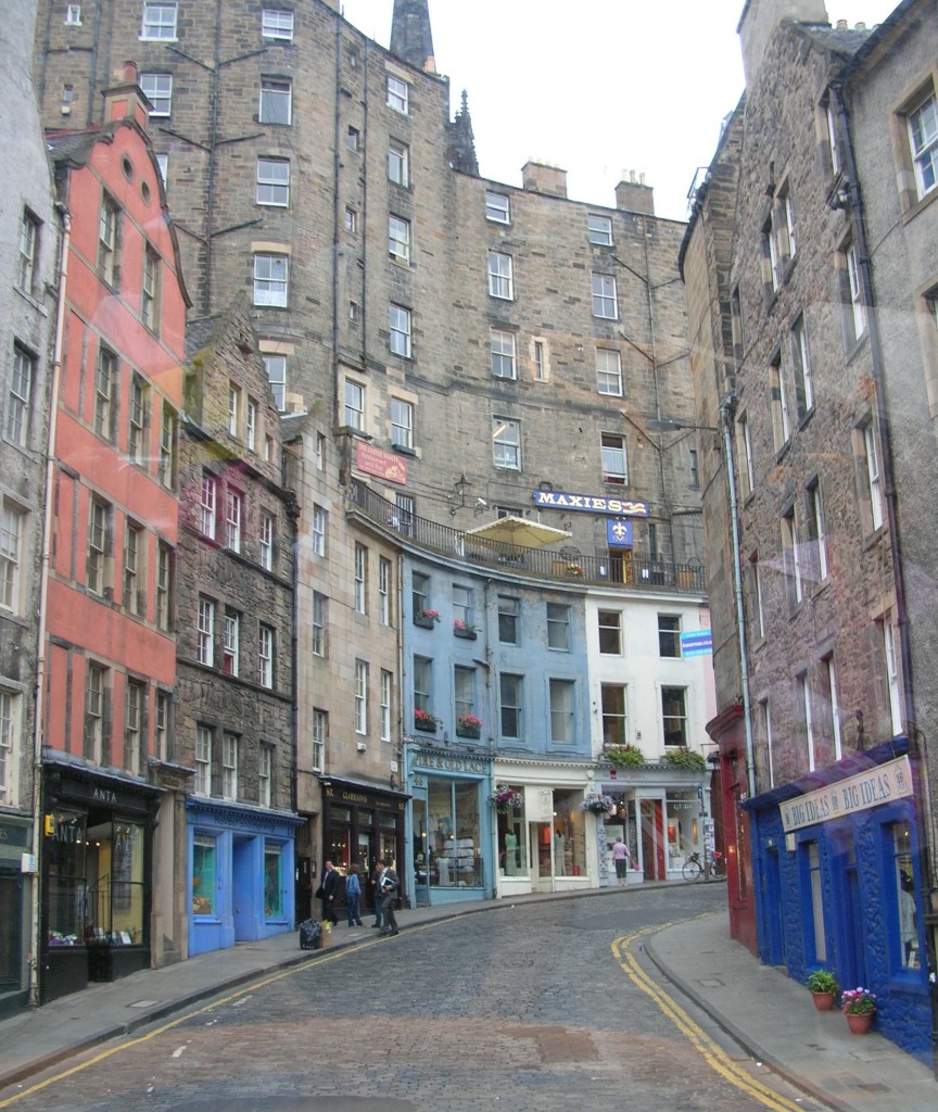 Street view of Edinburgh