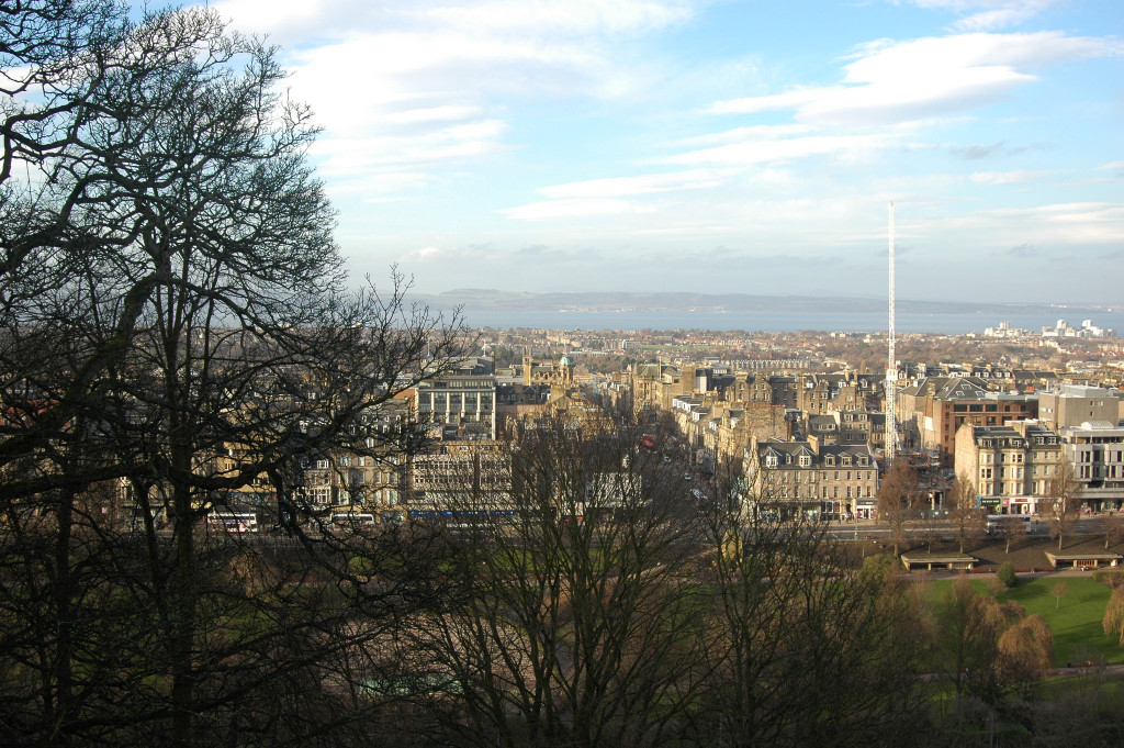 Scottish town - views across Edinburgh