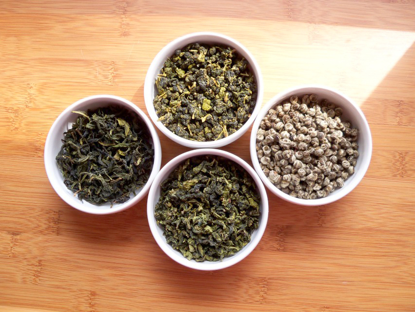 four green teas by A Girl With Tea Flickr creative commons