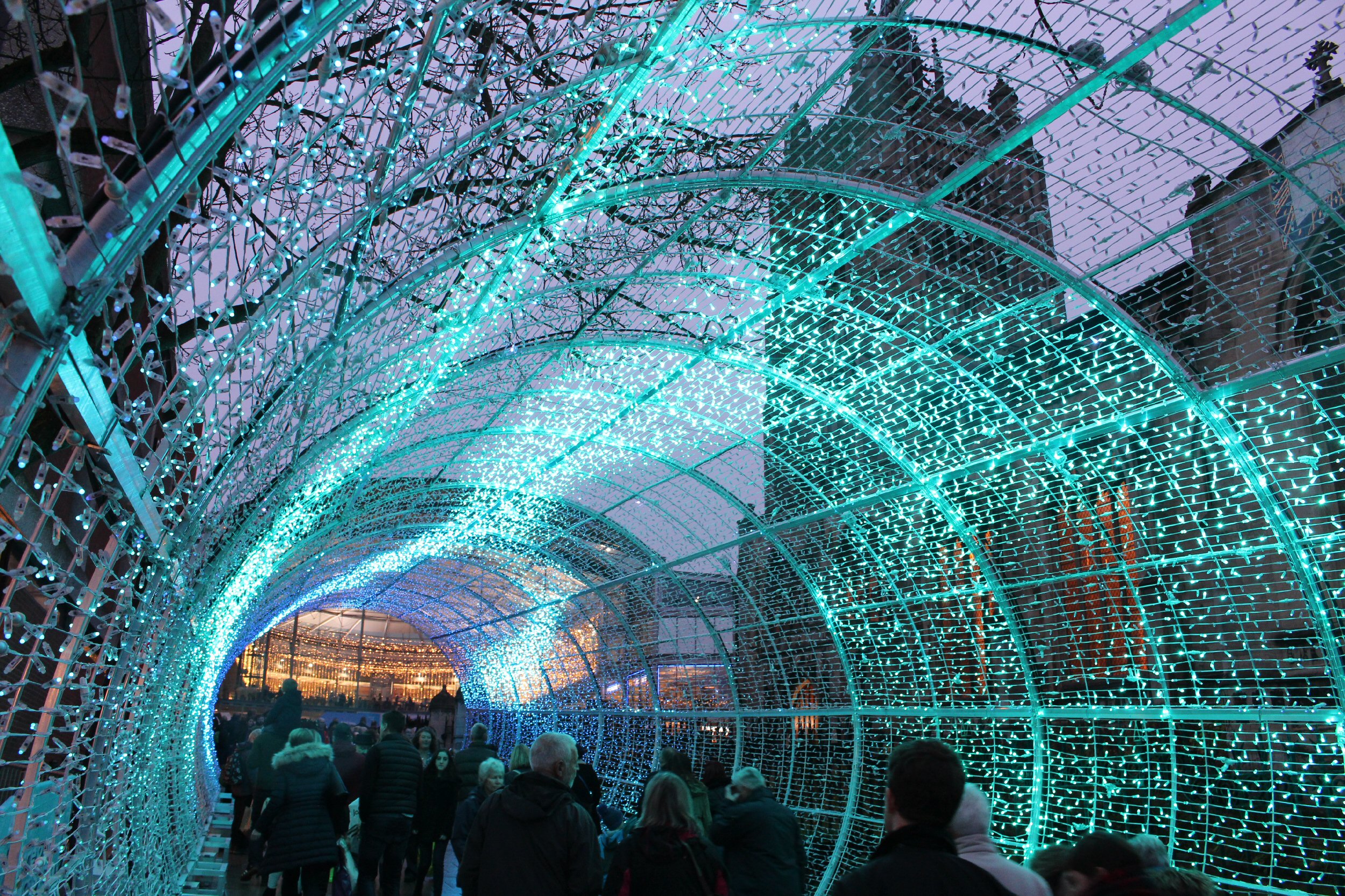 Magical light tunnel: Norwich’s Tunnel of Light for Christmas