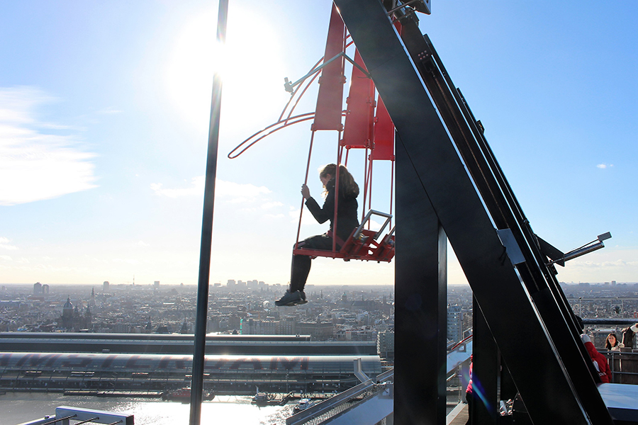 A weekend in Amsterdam - Over the Edge highest swing in Europe