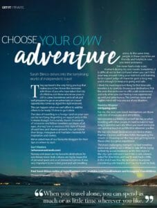 Get it travel April 2019 - choose your own adventure portrait