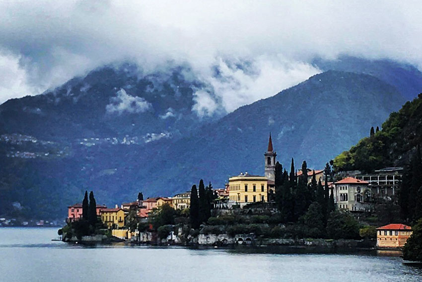 Milan to Varenna on the train
