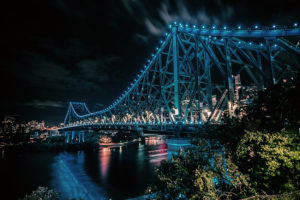 Brisbane river by night - live in Queensland's beautiful capital city