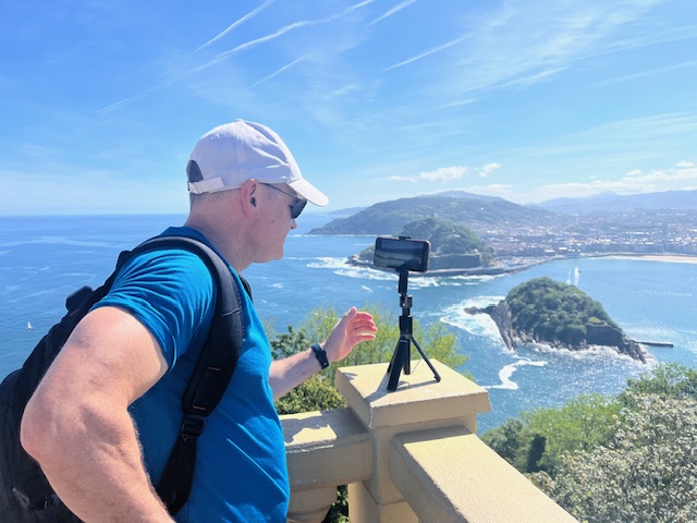Cooper filming San Sebastian